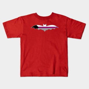 Demisexual Pride Flag: Halloween Bat Kids T-Shirt